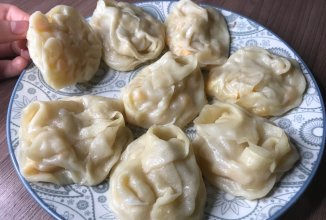 Манты с тыквой