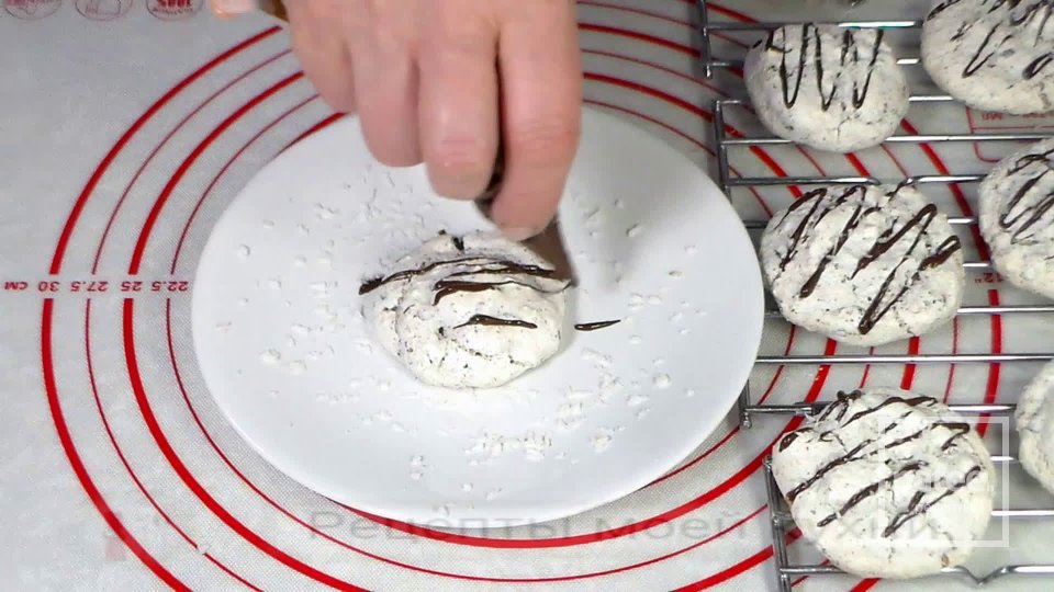 ШОКОЛАДНОЕ БЕЗЕ с КОКОСОВОЙ СТРУЖКОЙ - Шаг 8