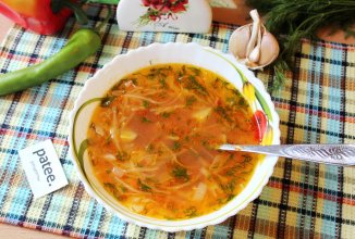 Щи с бужениной