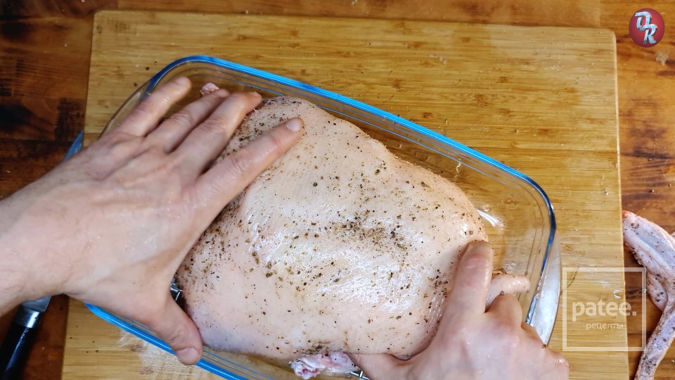 Утка с полынью, яблоки с брусникой - Шаг 4