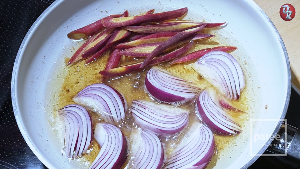 Утка с полынью, яблоки с брусникой - Шаг 8