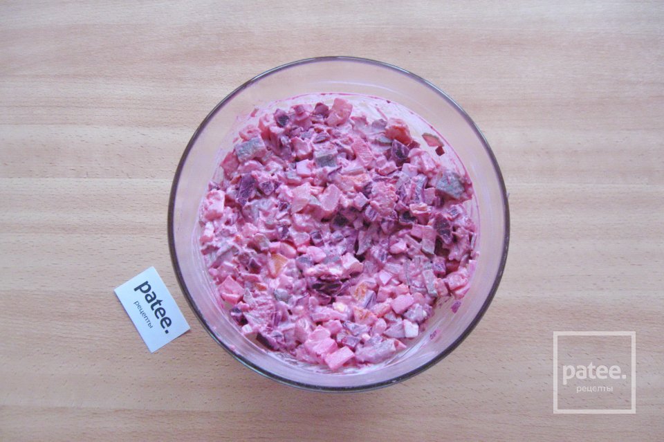 Финский салат "Росоли" с сельдью - Шаг 11