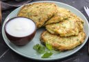 Кабачковые оладьи с чесноком
