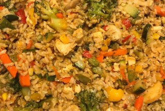 Ризотто с курицей.