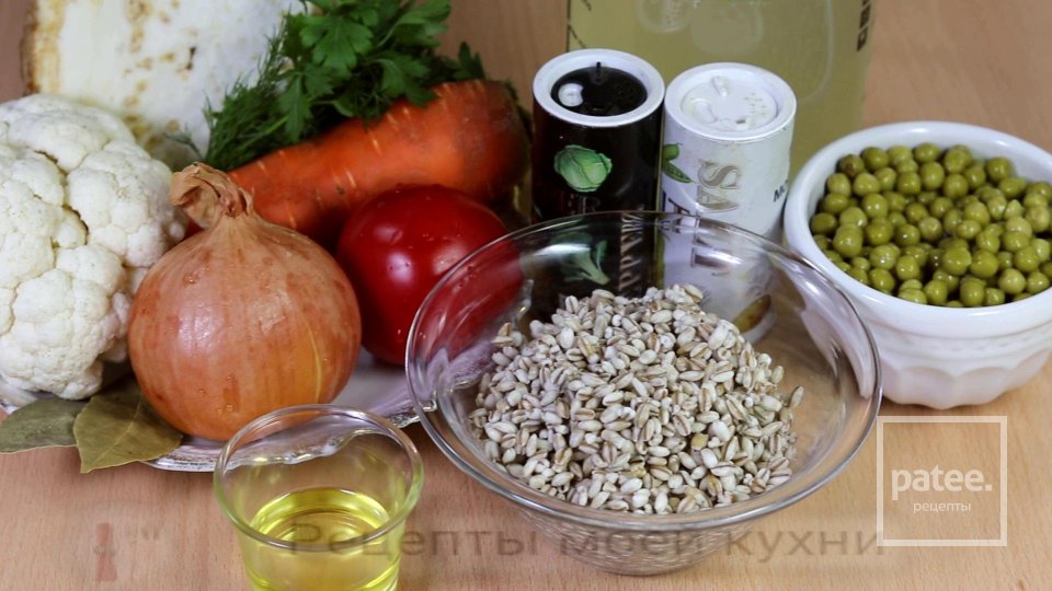 Перловый суп с цветной капустой - Шаг 1