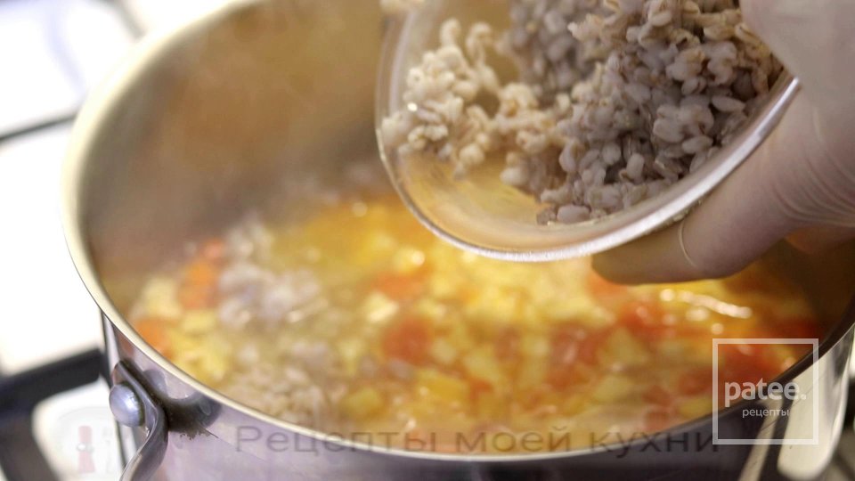 Перловый суп с цветной капустой - Шаг 6