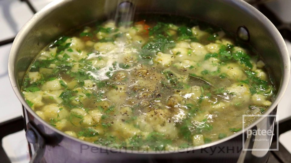 Перловый суп с цветной капустой - Шаг 9