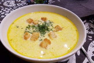 Сырный суп с курицей