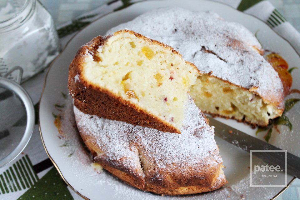 Творожный кекс с цукатами и орехами - Шаг 16