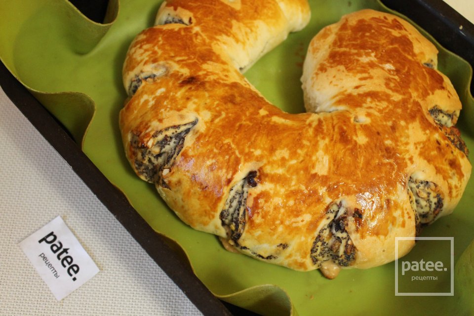 Дрожжевой рулет с маком и цукатами - Шаг 21