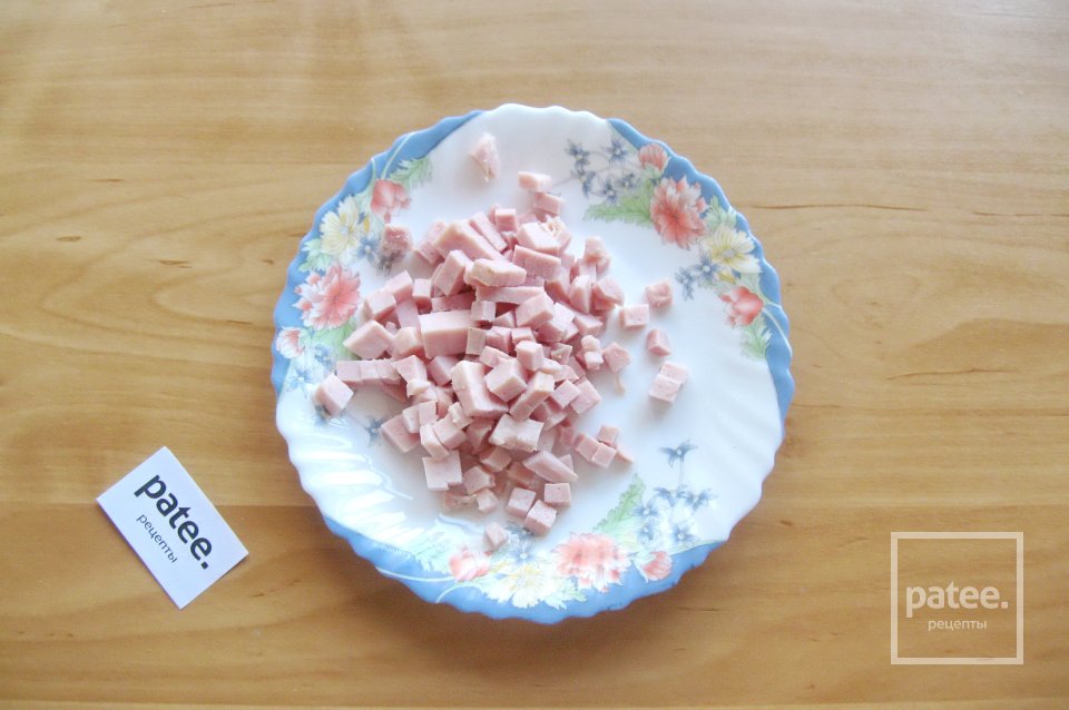 Салат с ветчиной и киви - Шаг 2