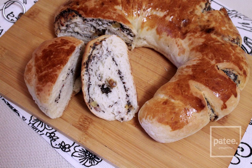 Дрожжевой рулет с маком и цукатами - Шаг 22