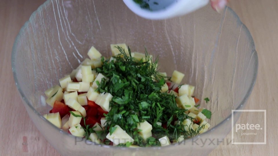 САЛАТ С  КУРИНОЙ  ПЕЧЁНКОЙ - Шаг 6