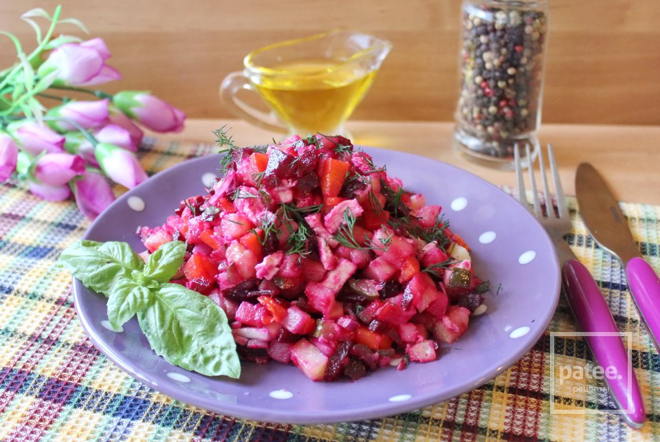 Винегрет с курицей - Шаг 11