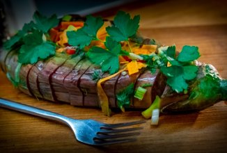 Квашеные фаршированные баклажаны