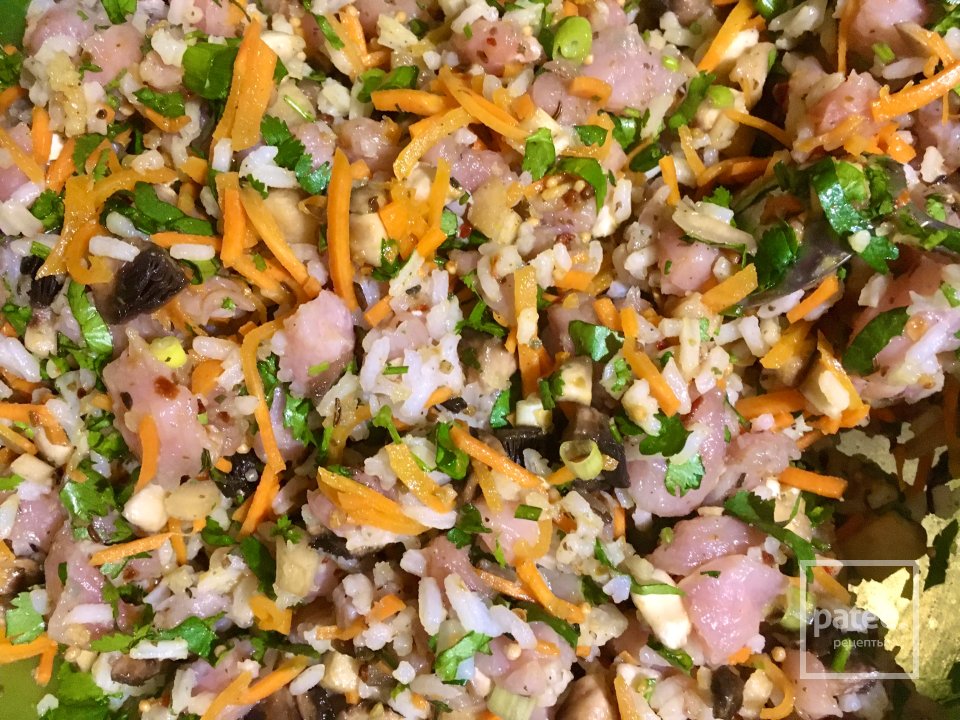 Фаршированный 🫑 мясом куриной грудки и шампиньонами. - Шаг 6