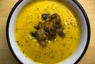 Тыквенный крем-суп с беконом