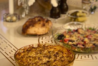 Запеченная картошка с грибами и сыром