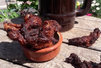 Чипсы из куриной кожи