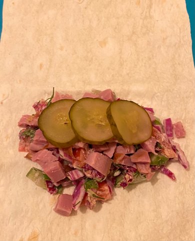 Домашний ролл из овощей с индейкой в лаваше - Шаг 3