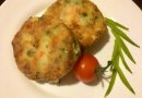 Овощные котлеты с зелёным горошком, без яиц.