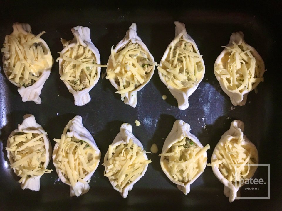 Лодочки из слоёного теста. - Шаг 9