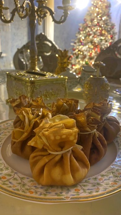 Мешочки с курицей, грибами и сыром - Шаг 5