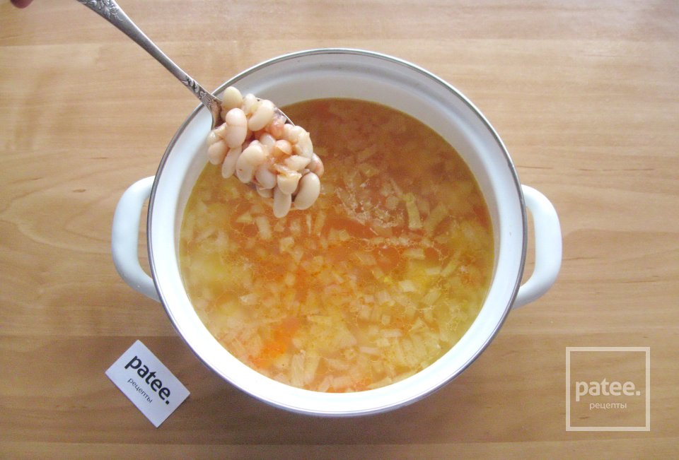 Томатный суп с фасолью - Шаг 7