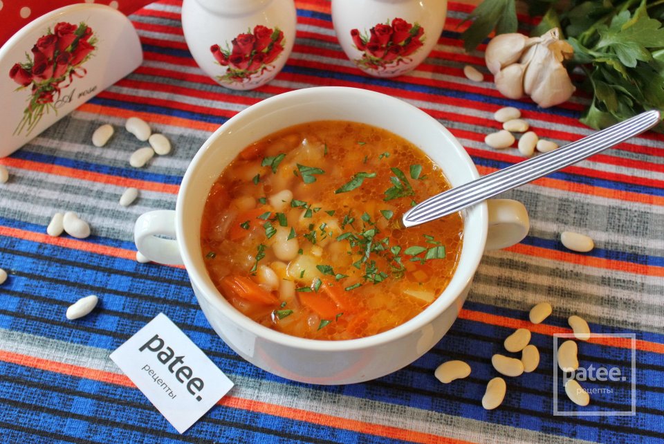 Томатный суп с фасолью - Шаг 9