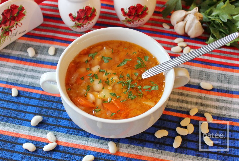 Томатный суп с фасолью - Шаг 10