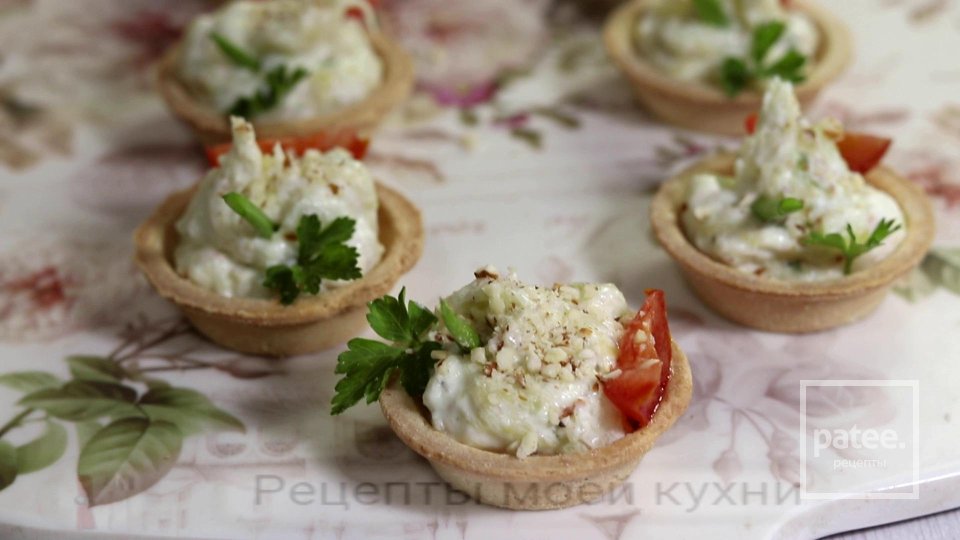 Сырный паштет из цукини с миндалем в тарталетках - Шаг 10