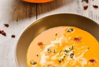 🤩Сливочный крем-суп из тыквы.
