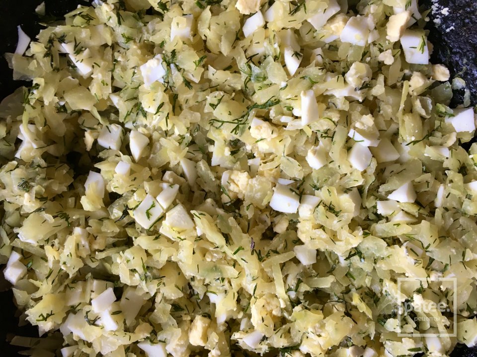 Пирог с капустой и тестом из творога. - Шаг 2