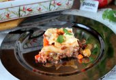 Лазанья с мясным фаршем и овощами