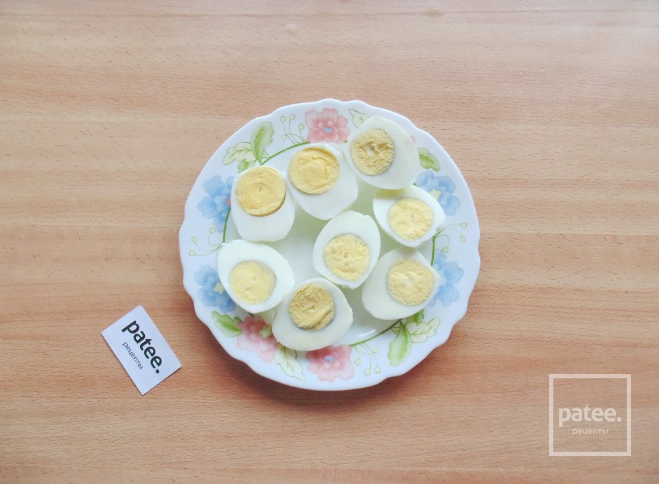 Яйца фаршированные луком и грибами - Шаг 5