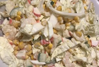 Салат с креветками