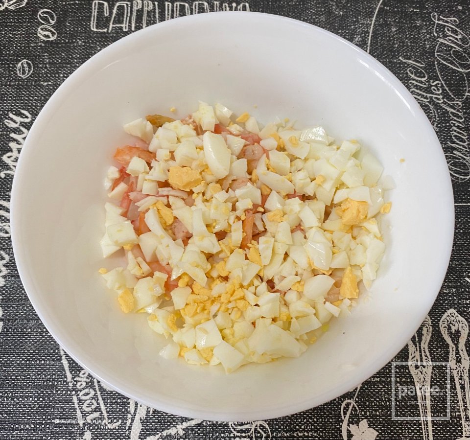 Новогодний креветочный салат - Шаг 6