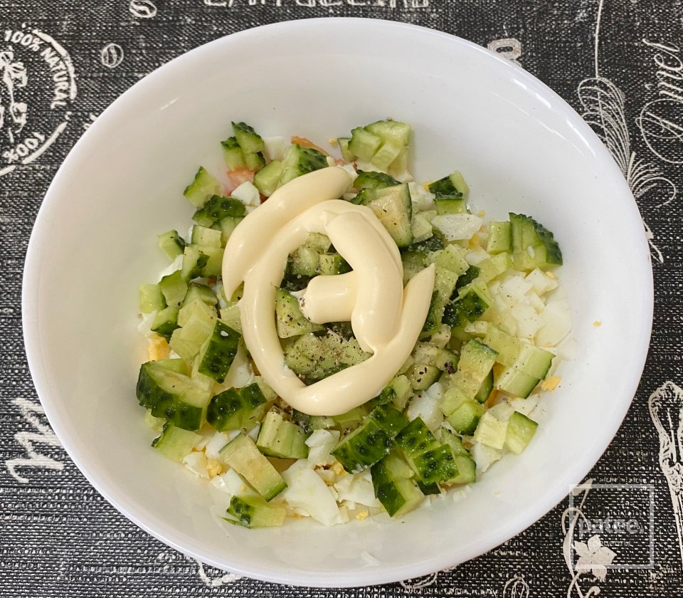 Новогодний креветочный салат - Шаг 9