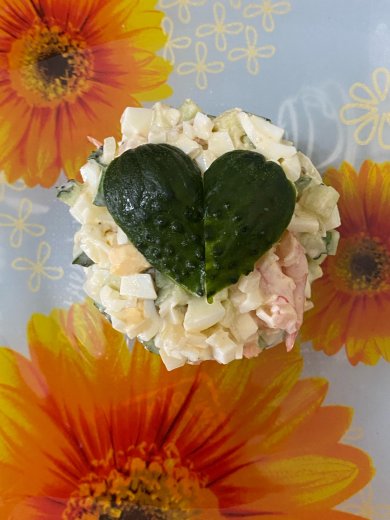 Новогодний креветочный салат - Шаг 10