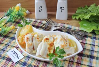 Филе судака с картофелем в духовке