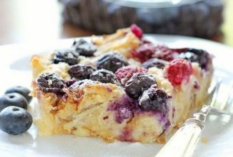 Блинчики из овс с ягодами