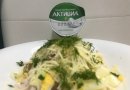 Салат с кальмарами