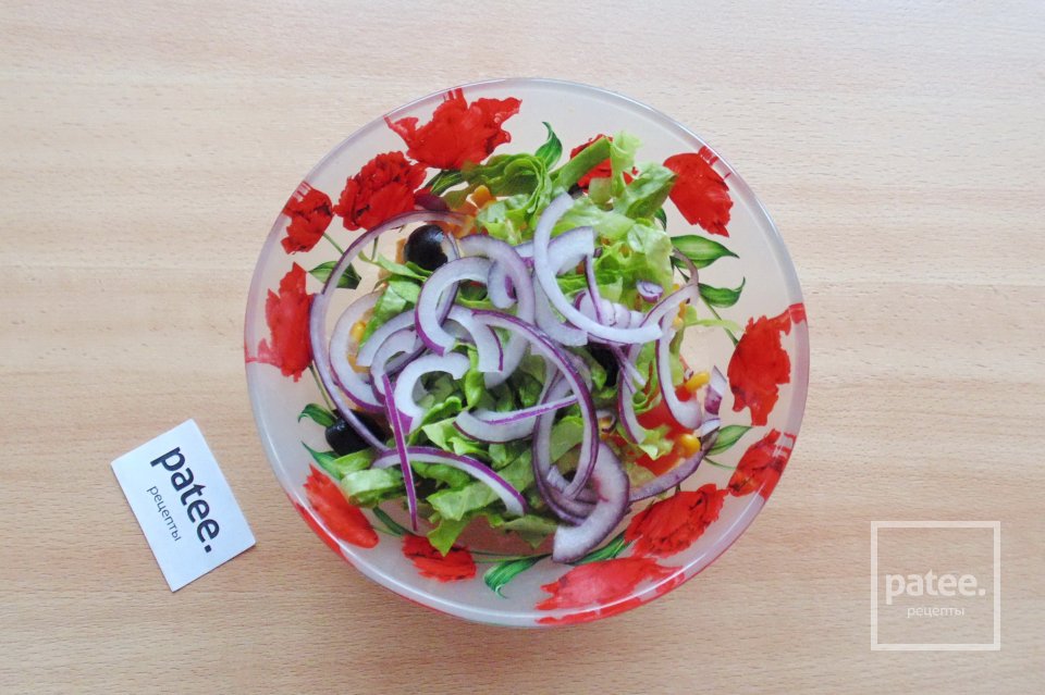 Салат с кукурузой и помидорами - Шаг 6