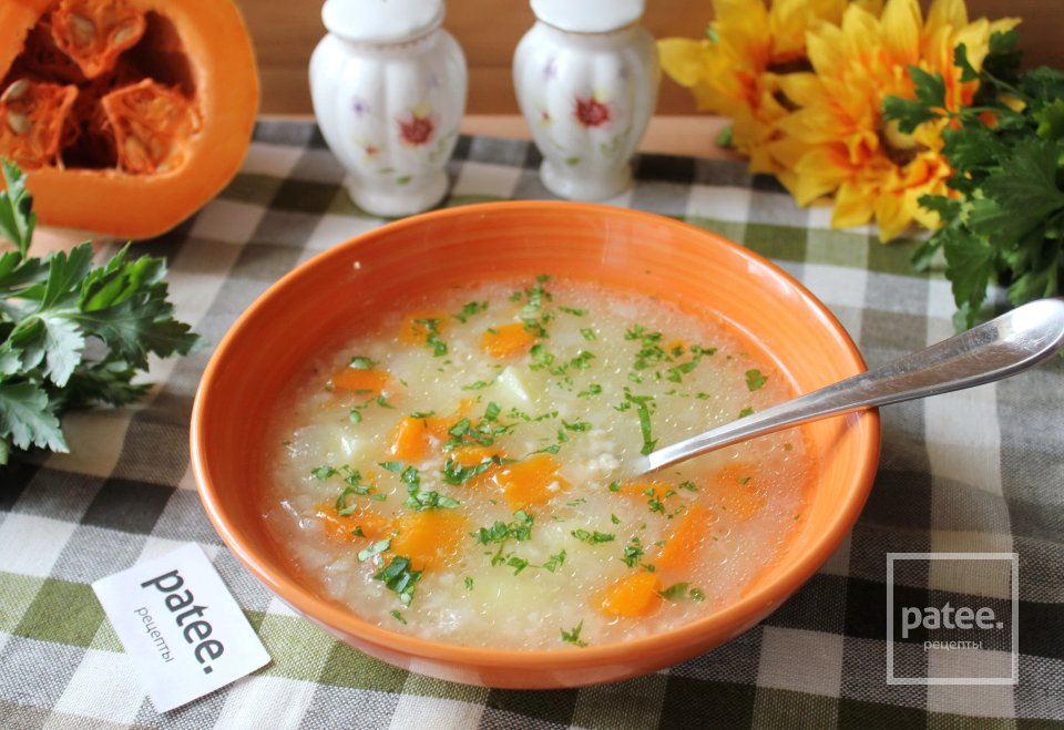 Суп с тыквой и овсяными хлопьями - Шаг 12