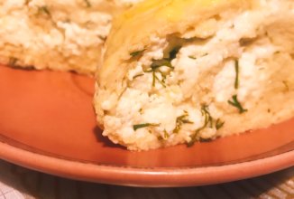Рулет из куриного фарша с творогом