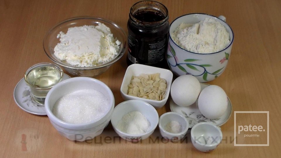 Творожная плетенка с джемом - Шаг 1