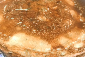 Блины с сыром и зеленью