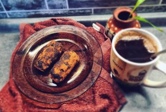 Картошечка на домашнем бисквите.