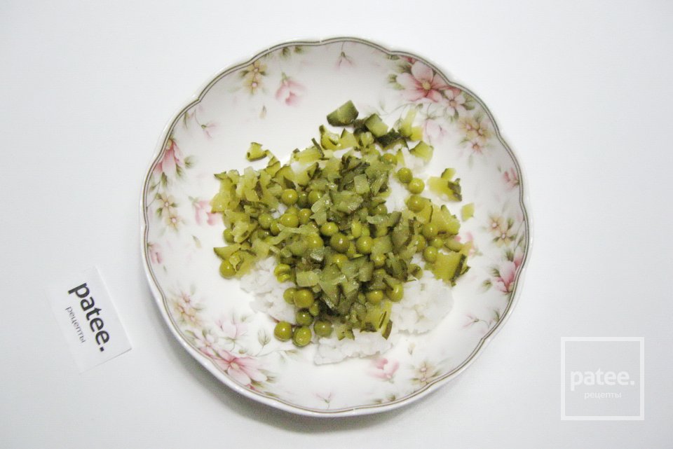 Салат с отварной курицей и рисом - Шаг 4