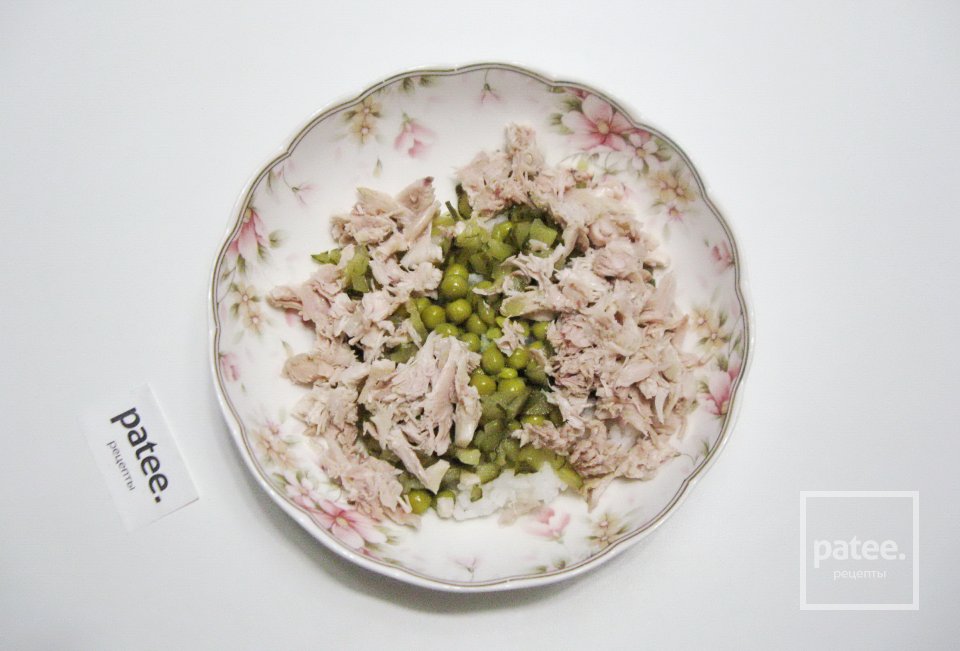 Салат с отварной курицей и рисом - Шаг 5